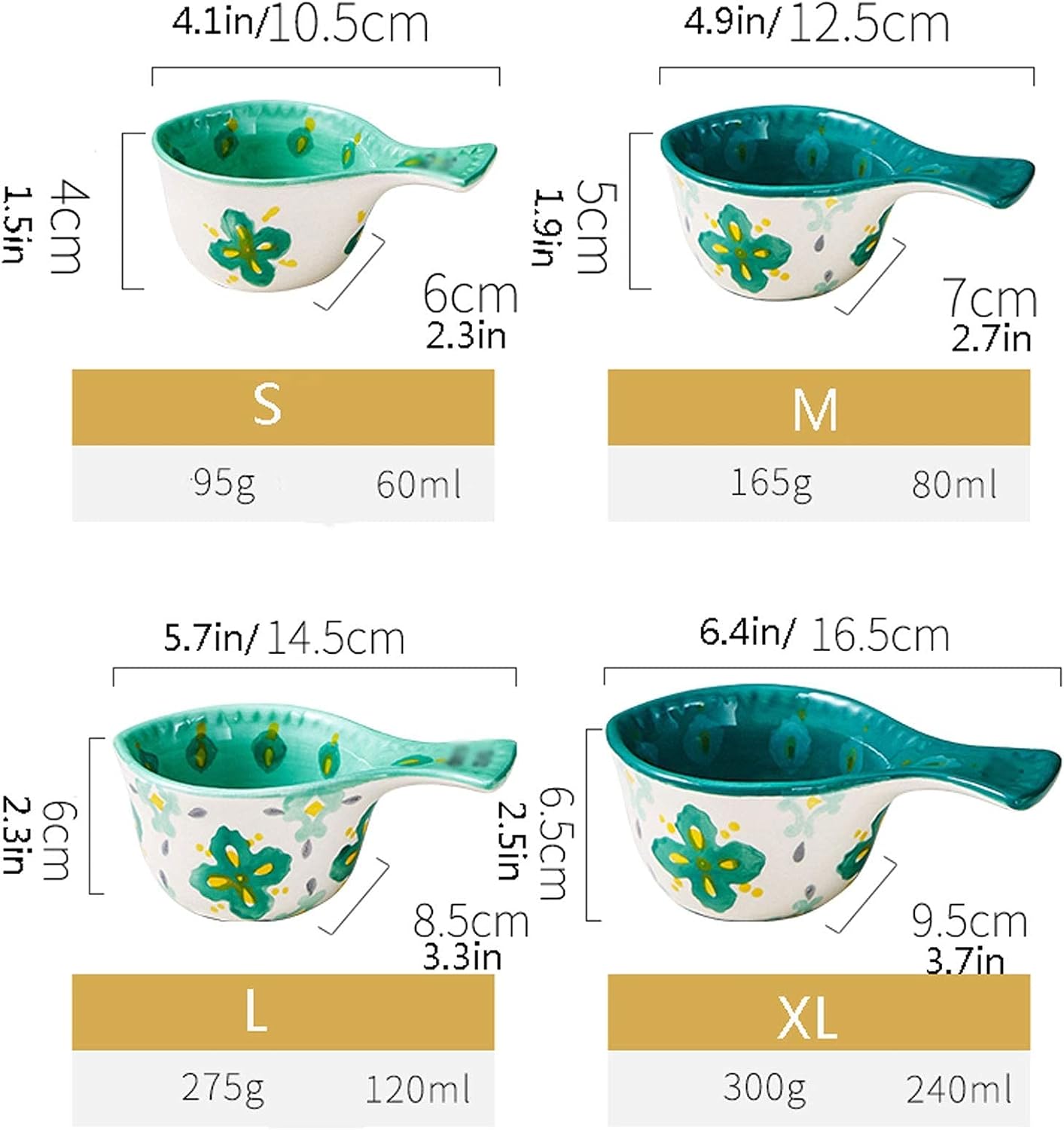 Creative Ceramic Measuring Spoon Western Food Seasoning Syrup Cup Mini Milk Cup with Scale Household Small Baking Milk Cup Milk Jug (S)