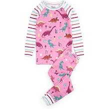 Hatley girls Organic Cotton Long Sleeve Printed Pajama Set