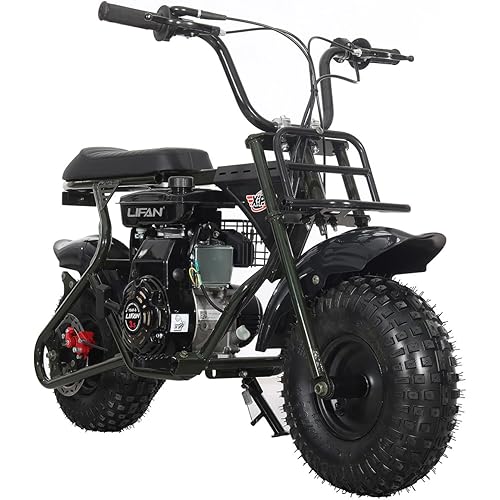 X-PRO Falcon 105 Gas Powered Mini Bike 4 Stroke, Off Road Mini Bikes for Kids and Adult, 6" Wheels