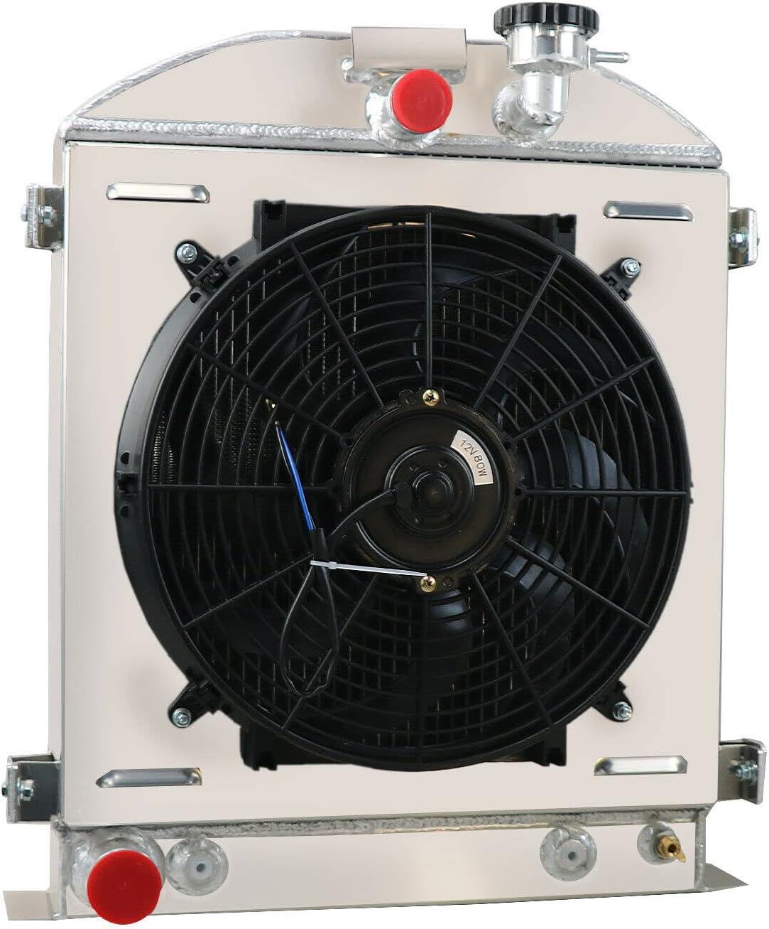 3 Row Radiator Shroud Fan For 1932 Ford Model Hi Boy Grill Shells Ford V8 Engine