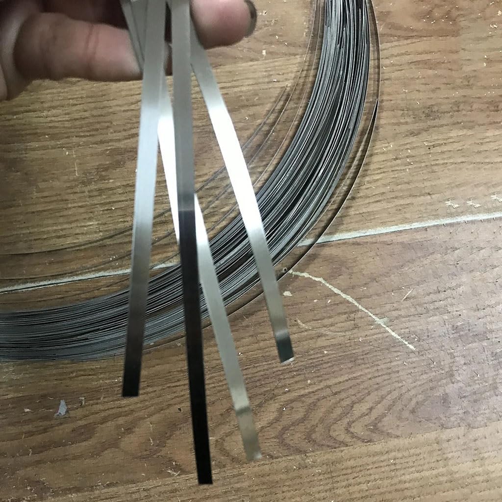 1 Meter High Elasticity 301 Stainless Steel Strip Thick 0.1 Mm - 0.8 Mm Thin Plate Foil Strip Width 5/8/10/15/20/25/30/35/40/45/50 Mm(0.2x5x1000mm)