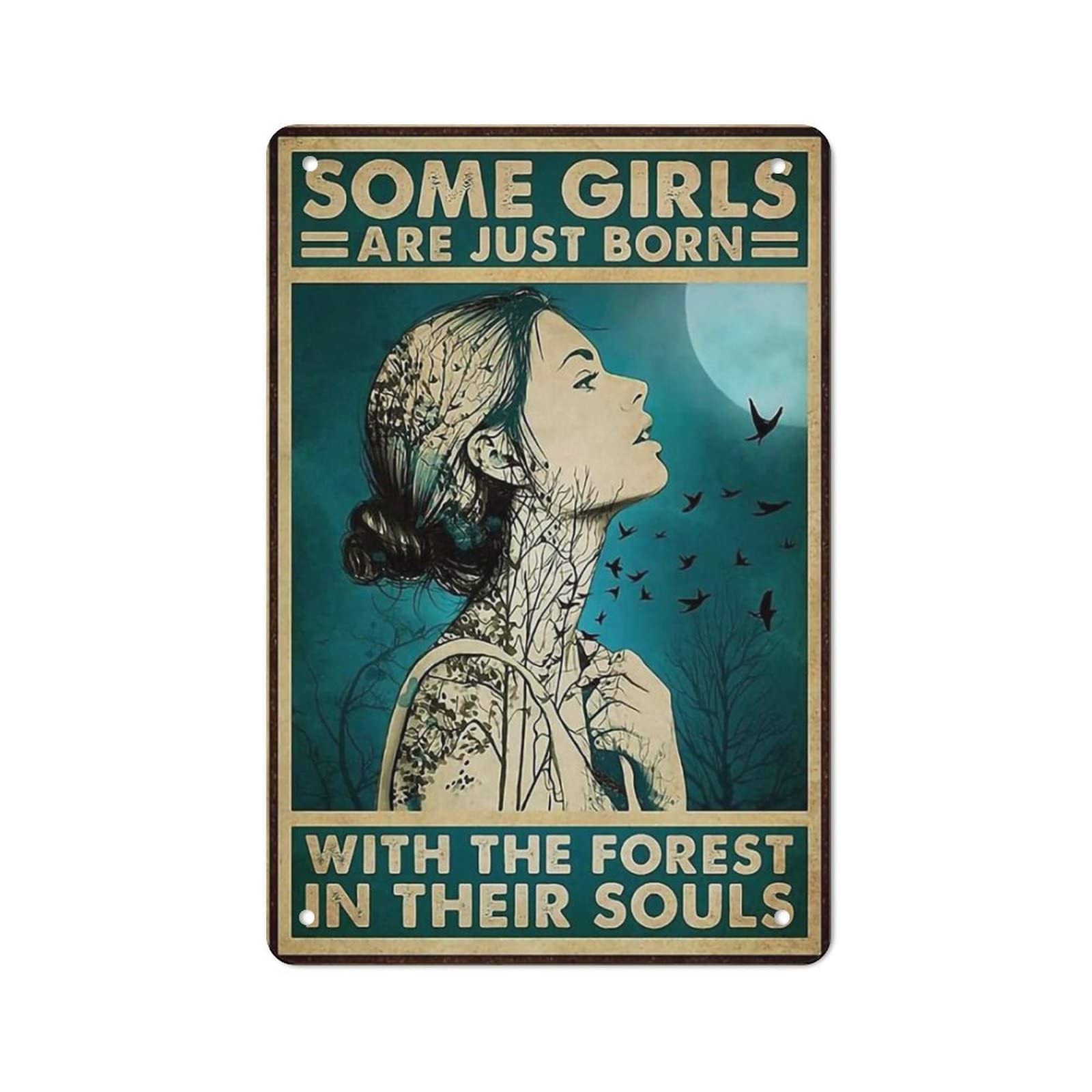 AOOEDM with The in Their Souls Metal Tin Sign for Home Bar Pub Kitchen Wall Art Deocr Man Cave Vintage Metal Sign Poster Plaque Signs Quotes Sign