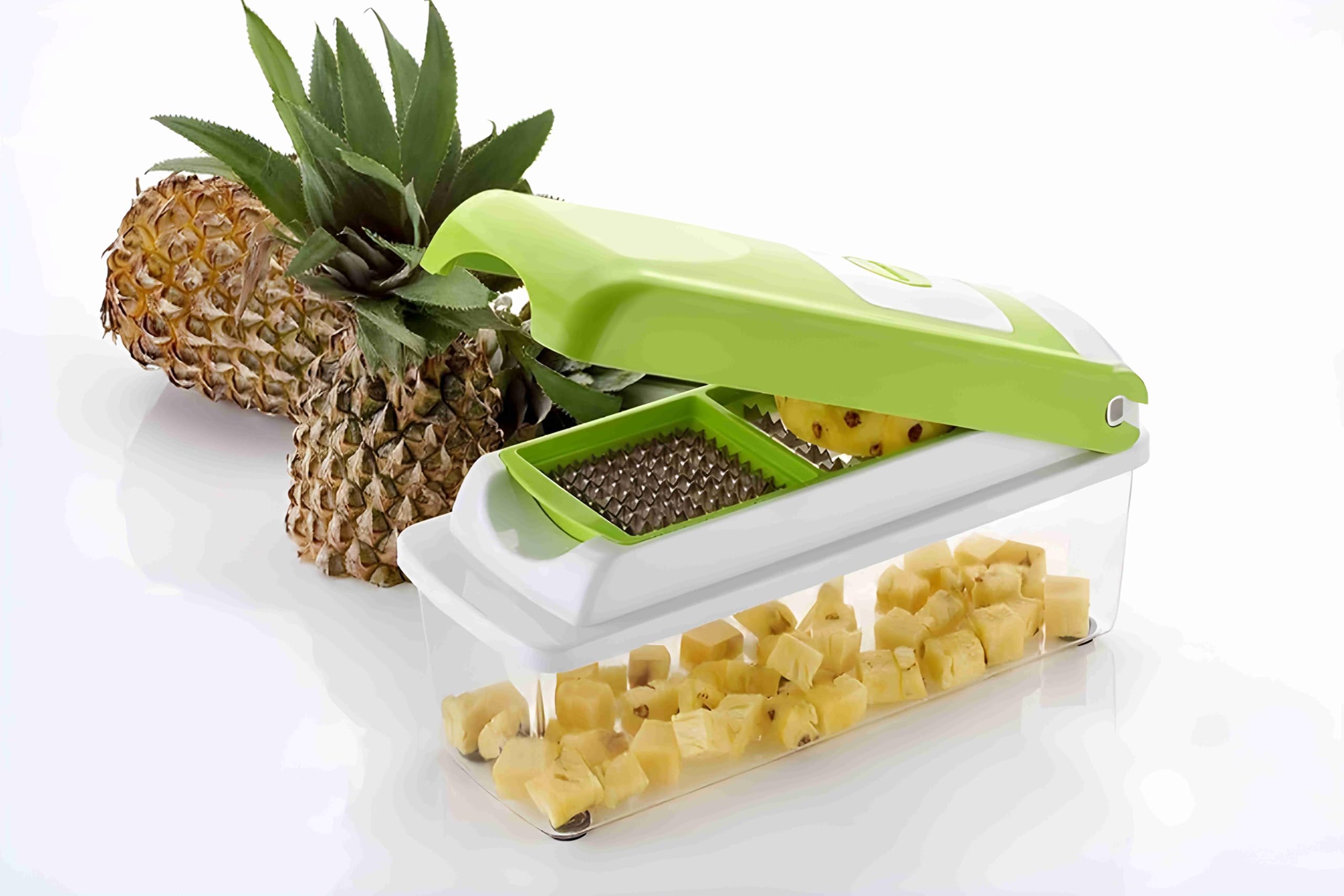 WILLTUNE 12 in 1 Vegetable Nicer Dicer - Green | Versatile Chopper & Slicer with 12 Razor-Sharp Stainless Steel Blades | Multi-Function Tool for Fruits & Vegetables | Kitchen Cutter Tool (B0DCJNDWX2) Amazon Price History, Amazon Price Tracker