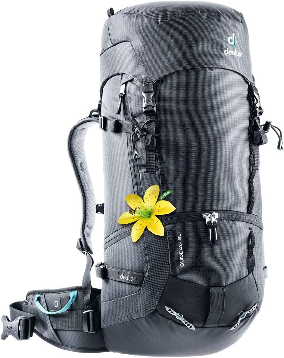 Deuter Guide 42+ SL - Women’s Lightweight Alpine Backpack for Expedition, Mountain Climbing and Ski Tours - Black