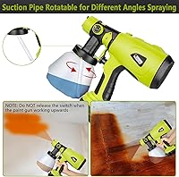 Vista 7 de Pulverizador de pintura inalámbrico para batería Ryobi de 18 V, herramienta eléctrica inalámbrica HVLP, pistola de pintura en aerosol para pintura