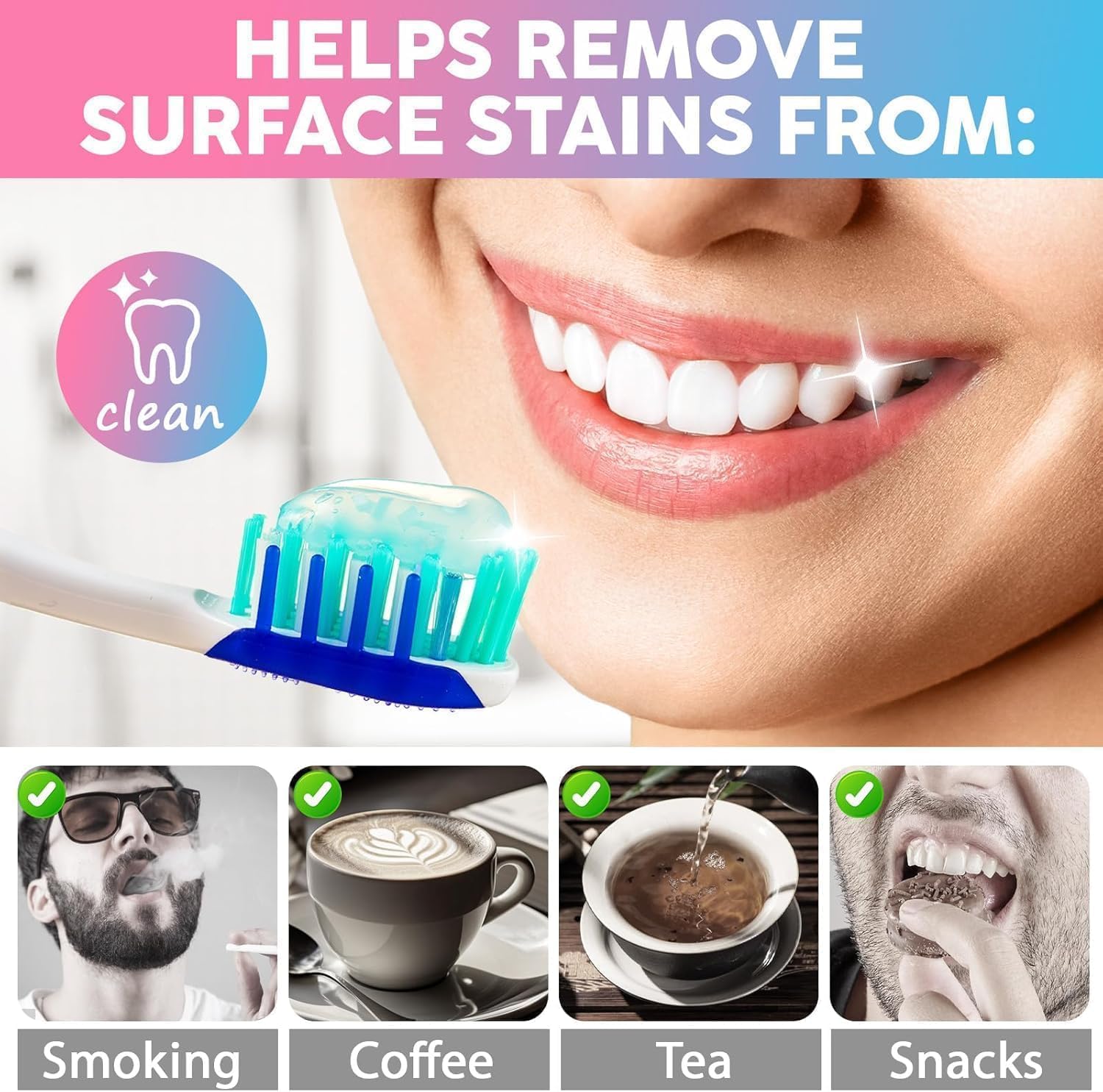 Niacinamide Whitening Toothpaste, Intensive Stain Removal for Coffee image 2
