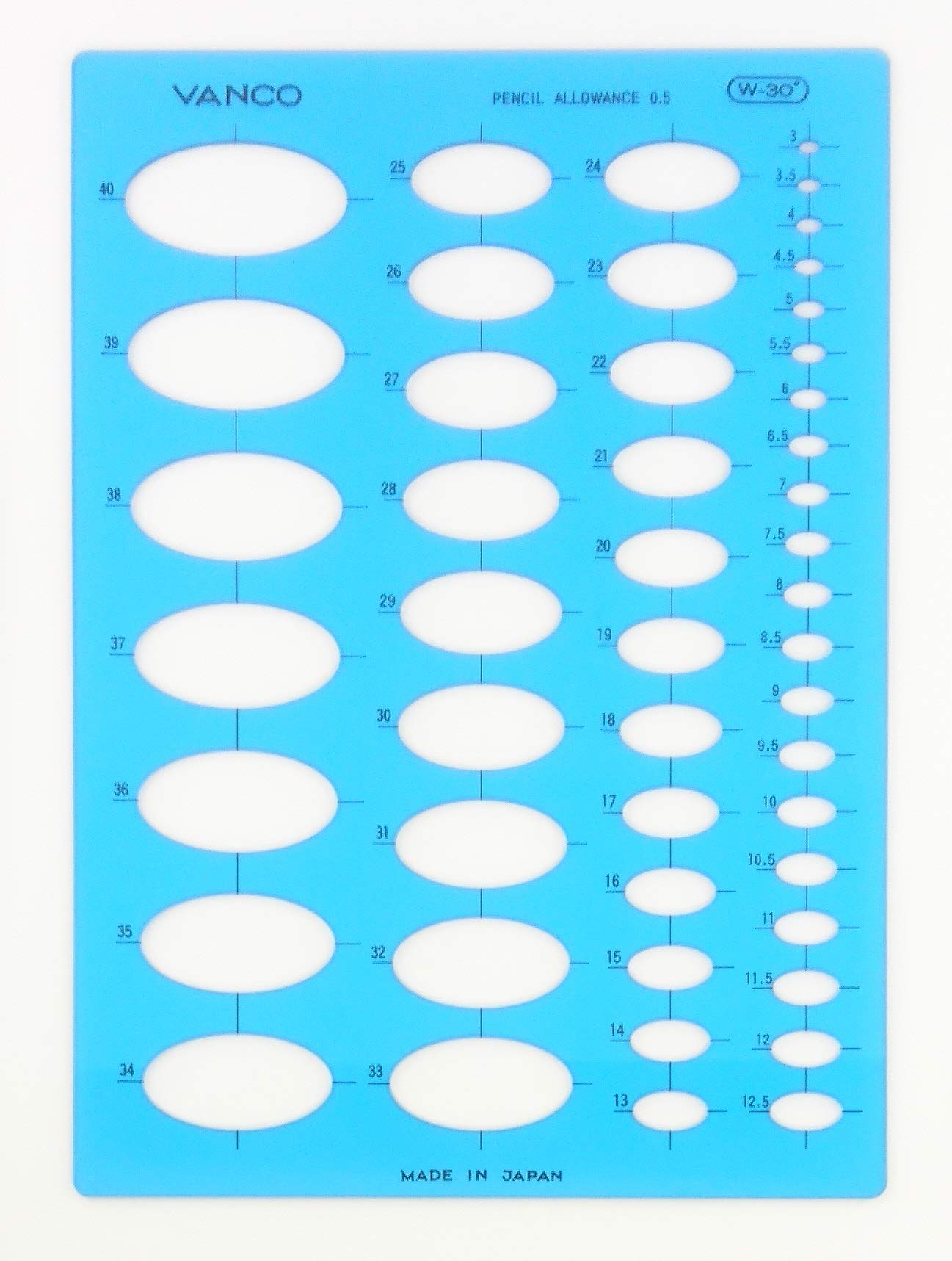 バンコ テンプレート WE-2 rdzdsi3 テンプレート WE−3（長円、長方形図形テンプレート定規） | バンコ