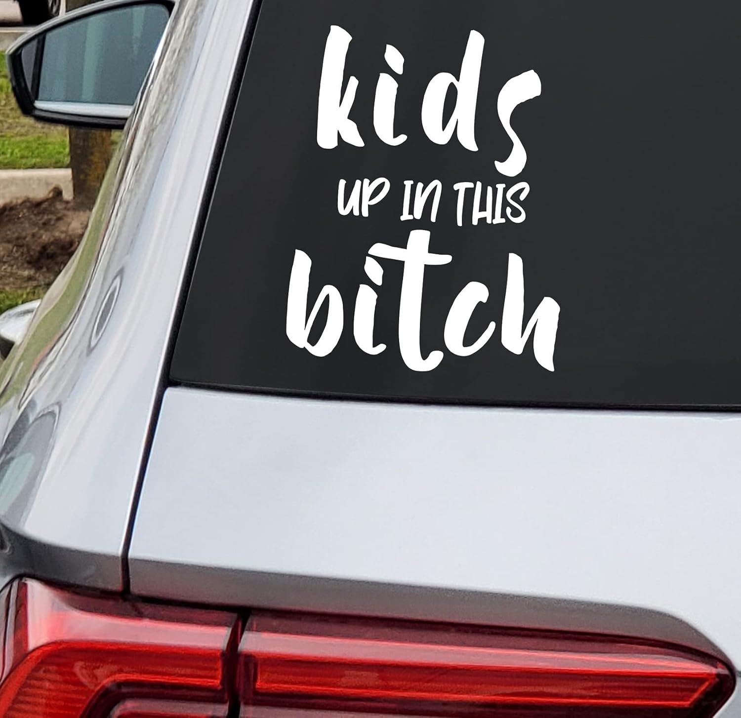 MAZ DISTRIBUTIONS – Kids Up in This Bitch Sticker – Vinyl Long Lasting Decal for Window– Removable Waterproof Sticker for Van Bumper– Useable Indoor & Outdoor – Easy use for Car, Van and SUV – MAZ-348 - Image 3