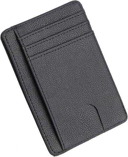 Miniatura 3 de TAUFE Men's Wallets, Slim Leather Wallet Credit ID Card Holder Purse Money Case for Men Women Fashion Bag 11.5x8x0.5cm