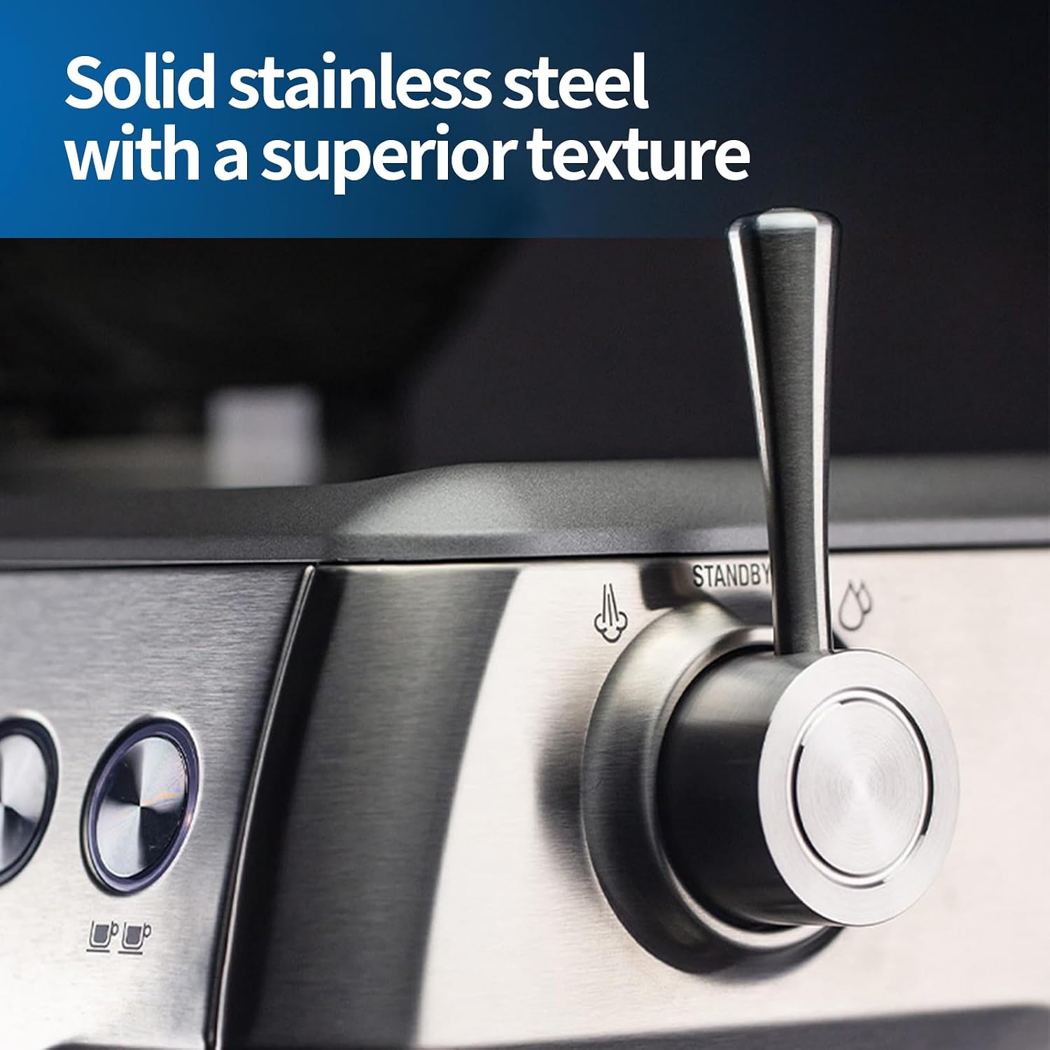 Stainless Steel Coffee Machine Steam Lever for Breville sage BES870/875/876 Espresso Machines Replacement Steam Lever Accessories