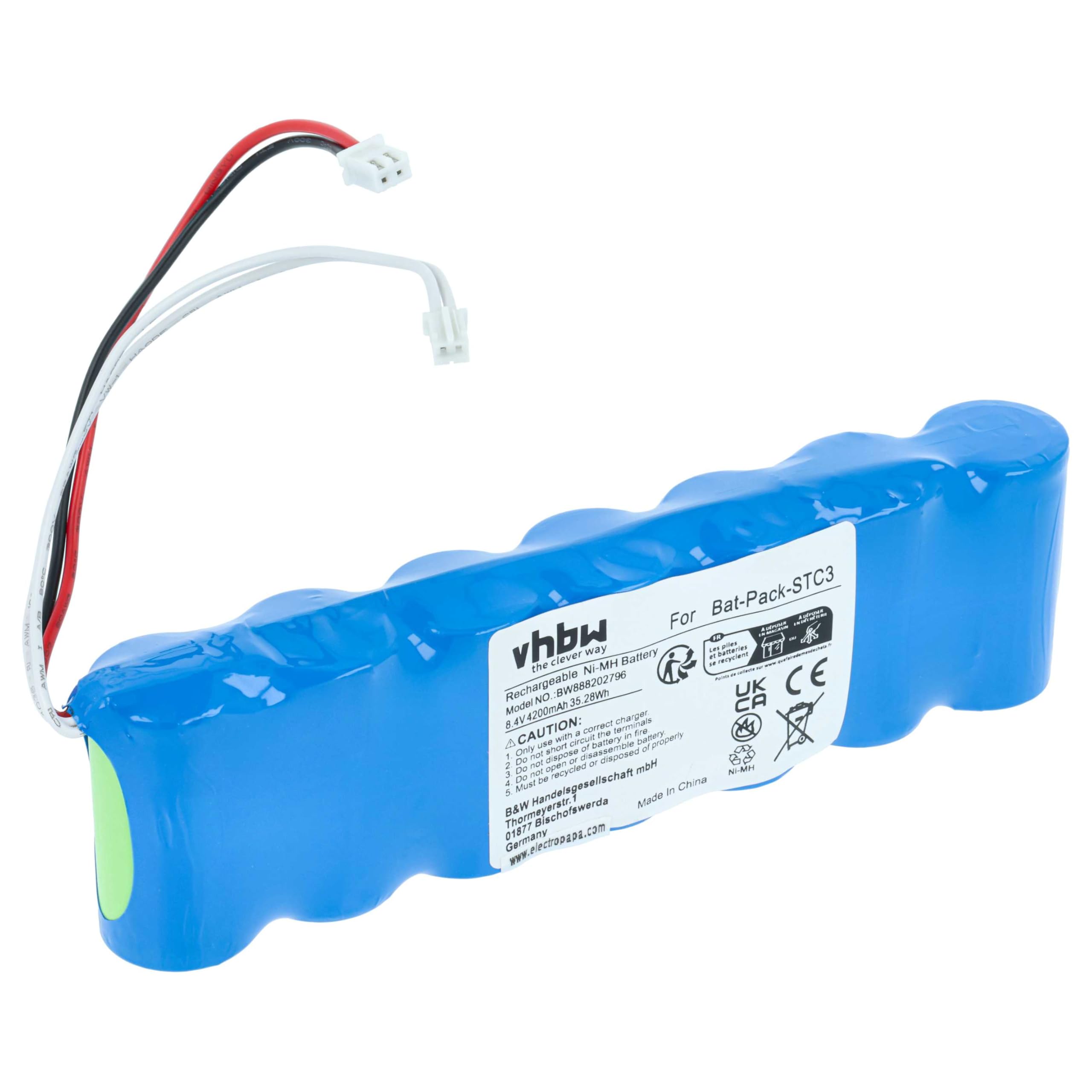 vhbw batteria compatibile con Rover HD Compact, HD Flash, HD DVB-C2, HD ISDBT, HD One, HD Light dispositivo di misurazione (4200mAh, 8,4V, NiMH)