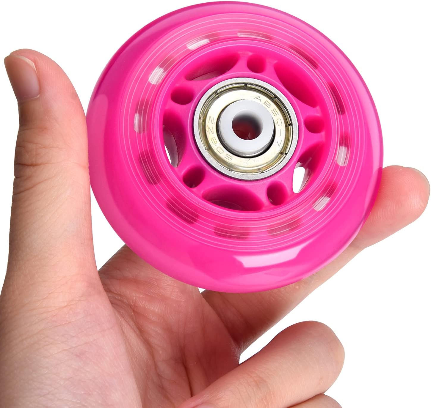 TOBWOLF 8 Pack 64mm/70mm/76mm, 82A/84A Inline Skate Wheels with ABEC-7 Bearing, Indoor/Outdoor Roller Skate Wheels, Roller Blade Skating Wheels, Luggage Wheels, Training Wheels for Scooters