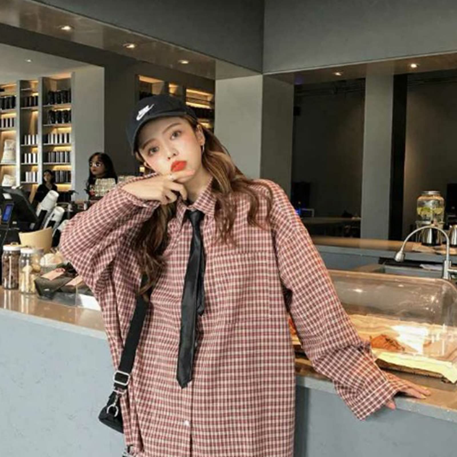 LKEWGHS Men Women Black Necktie With Adjustable Pre-Tied Solid Color Narrow Tie For Formal Wedding School