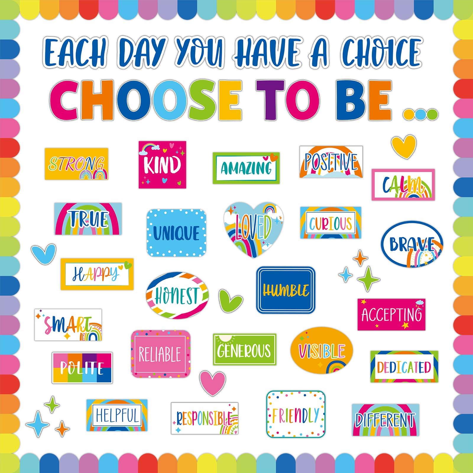 Accent pour la rentrée scolaire positive : kit d'affichage mural pour enseignants