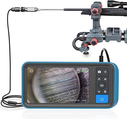 Teslong Boroscopio rígido para rifle, varilla de 0.2 pulgadas, cámara de limpieza de pistola de alcance digital, para armas de fuego de caza calibre