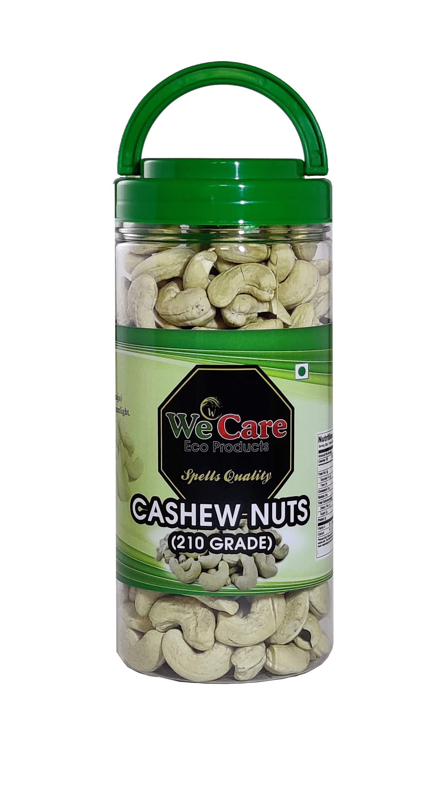 We Care Eco Products 210 Grade Premium Cashew Nuts/Kaju (1kg) From Kerala | Pack of 2 | From Kerala (B08NYYL5B8) Amazon Price History, Amazon Price Tracker