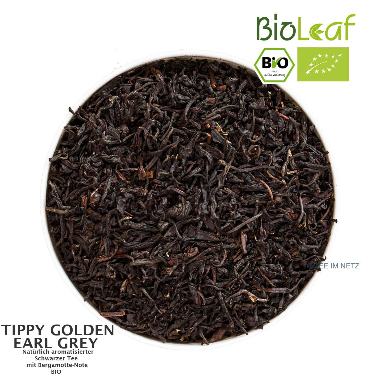 tea`s finest Schwarzer Tee Tippy Golden Earl Grey - BIO (500 Gramm)