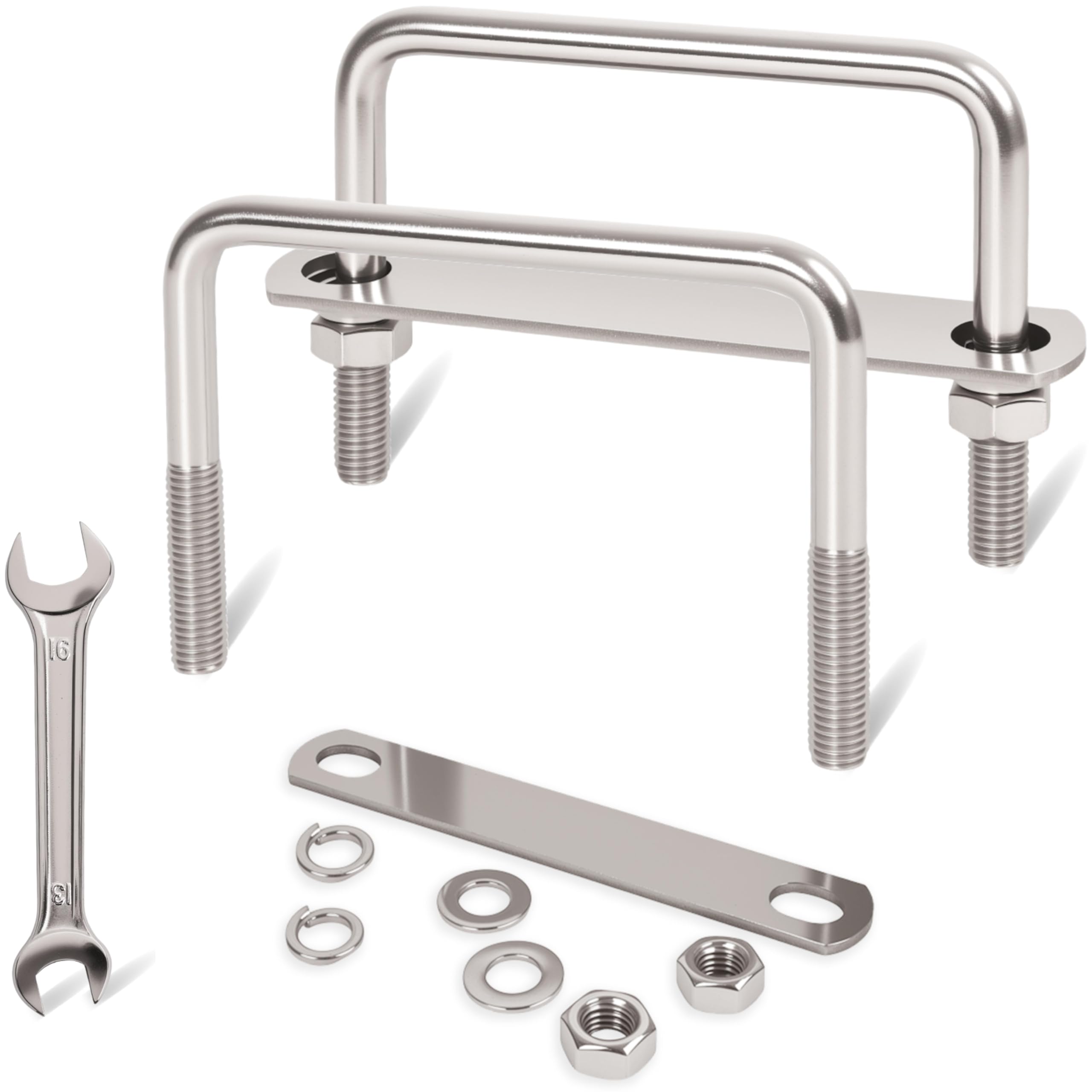 M8 Stainless Steel U-Bolts - 4 Pack -26