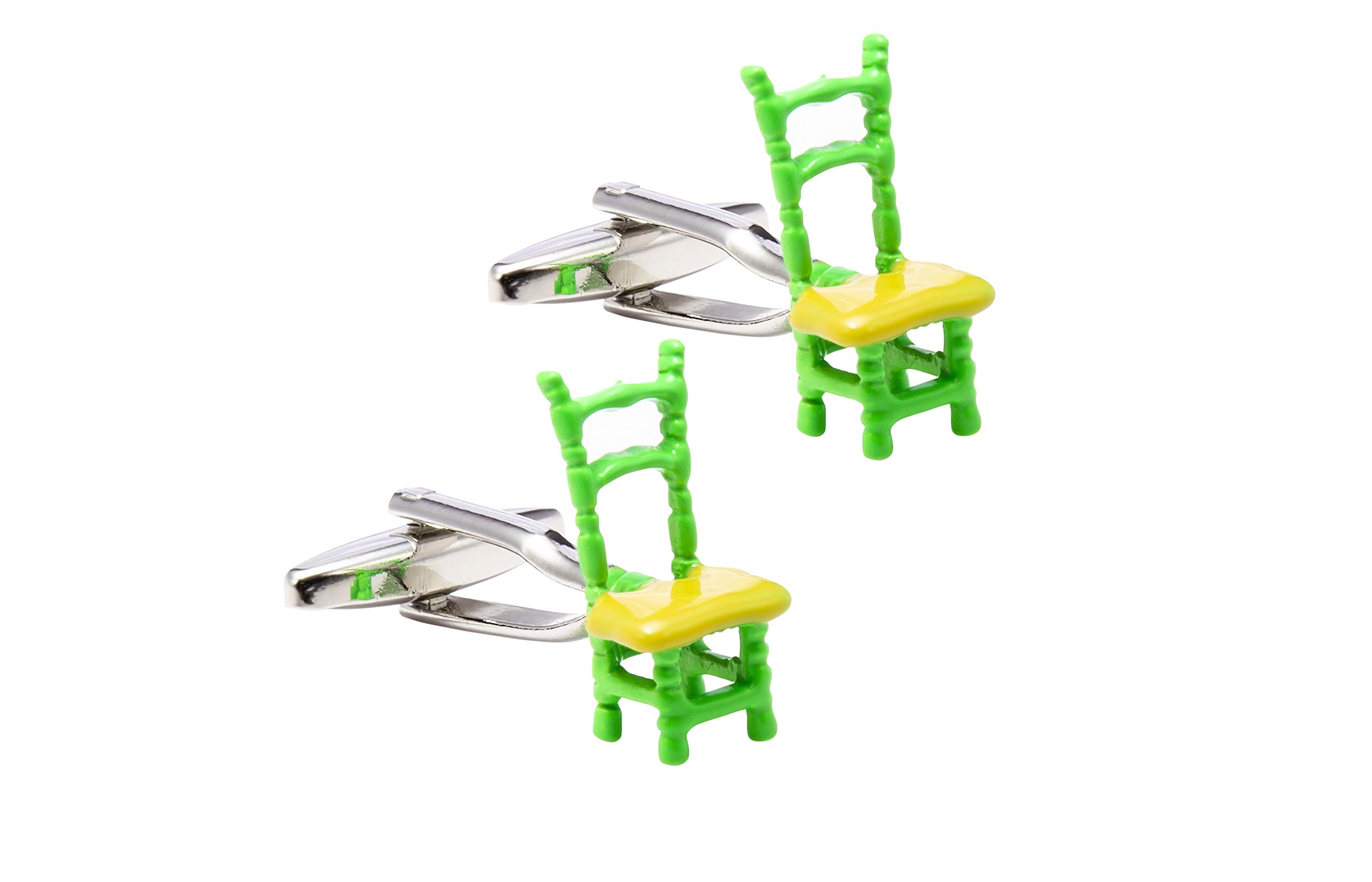 knighthood Green Chair Cufflinks for Men-picture-44