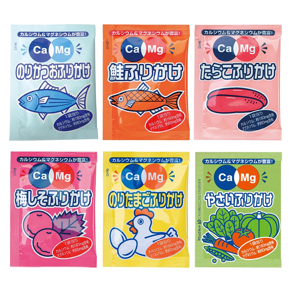 フードケア Ca&Mgふりかけ 6種類×10袋セット カルシウム マグネシウム…