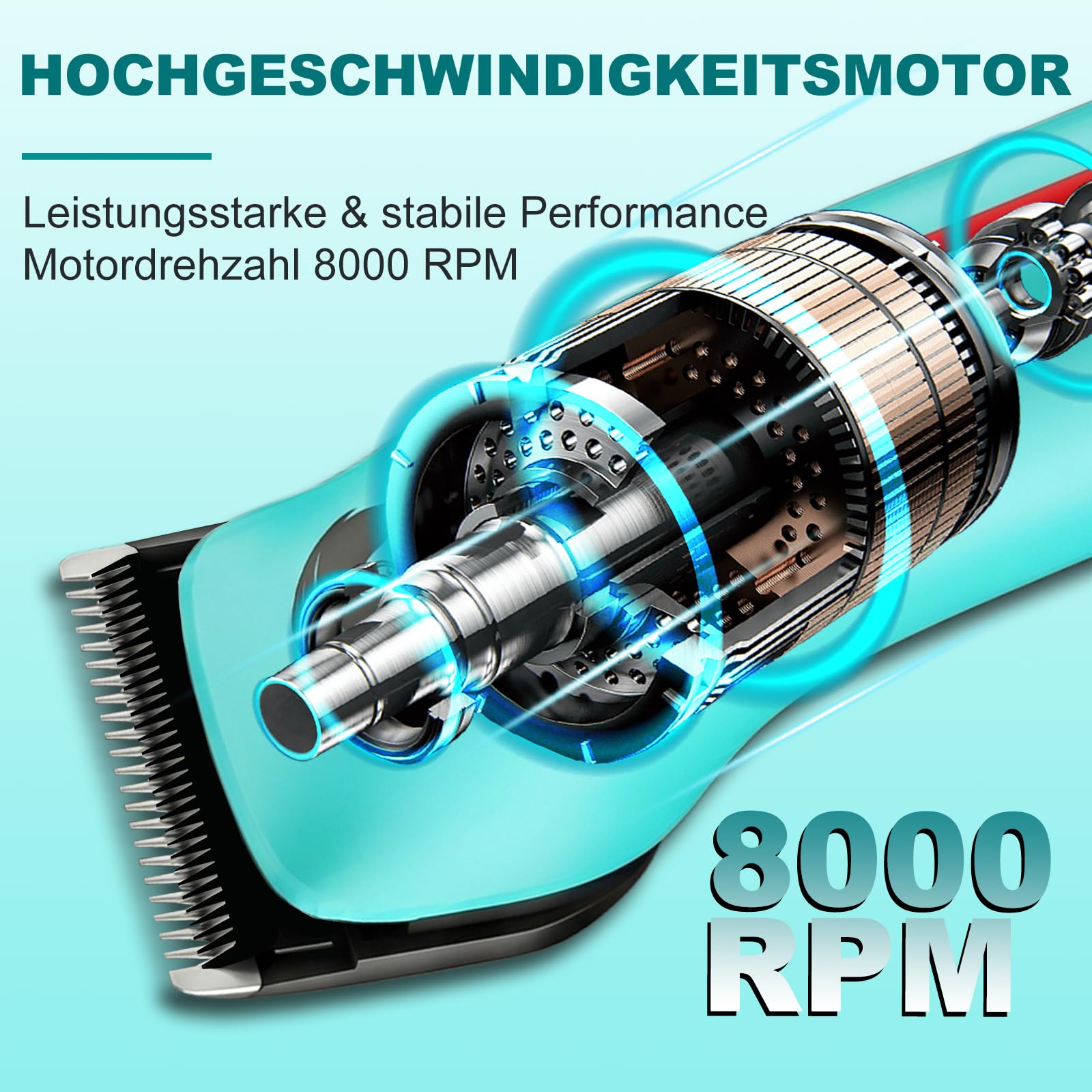 VGR 160 Haarschneidemaschine Profi Mit Klinge aus Keramikmetall, Grün | Clipper Haarschneider mit Rückenverstellung, Profi Haarschneidemaschine mit Batterie Ersetzenm, Hair Clipper mit Lagerbasis