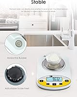 Vista 7 de CGOLDENWALL Báscula de laboratorio de precisión de 1000 gX0.0.04 oz, balanza electrónica analítica báscula de laboratorio digital Báscula de joyería