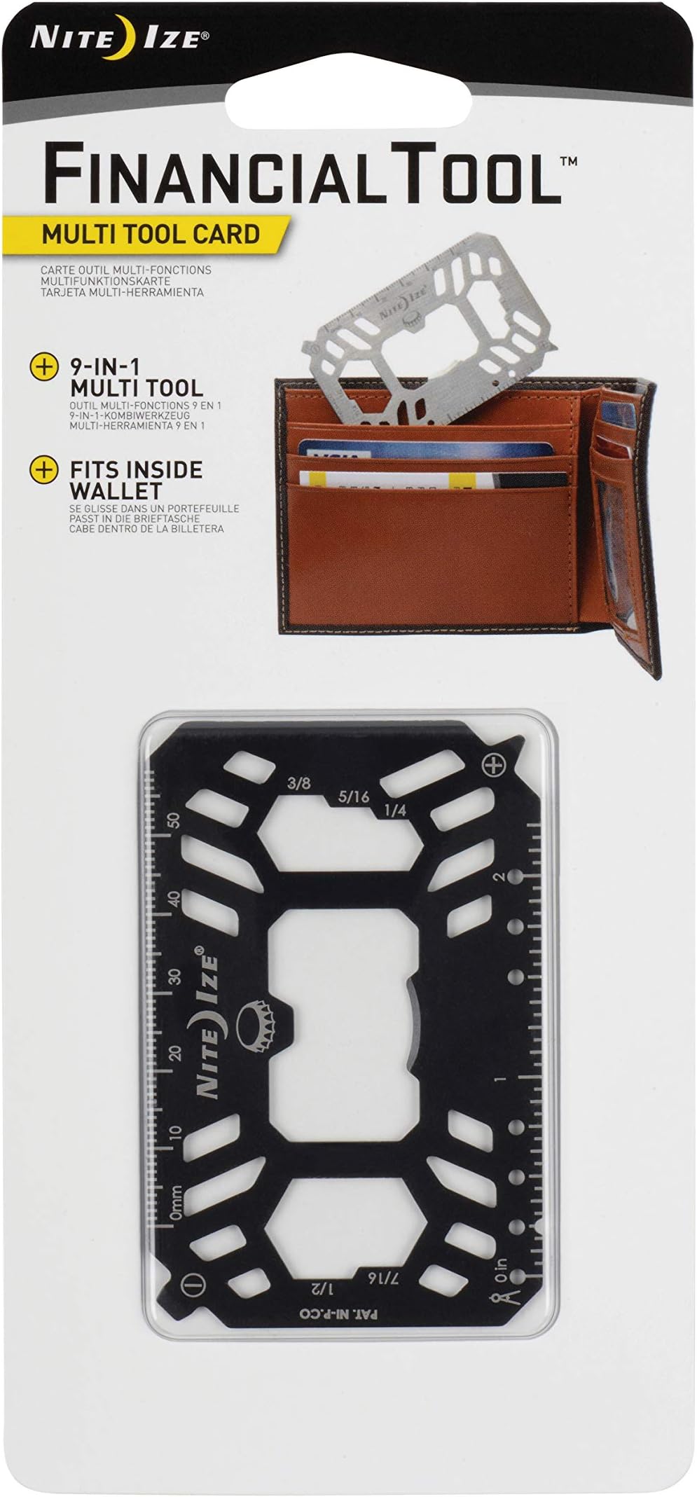 Nite Ize Financial Tool Multi Tool Card Financial Tool Multi Tool Card - Black, N/A