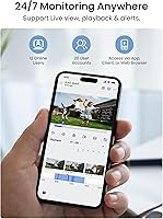 Vista 5 de REOLINK 4K Security Camera System, 4pcs H.265 PoE Wired Turret Cameras with Person Vehicle Detection, 4K/8MP 8CH NVR with 2TB HDD for 24-7