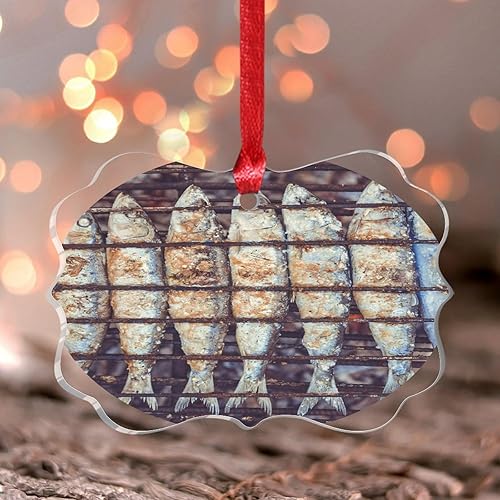 Vista 68 de Grill Master Meat Kebab Adorno de Navidad Deliciosa Comida Sabrosa Hornear Mariposa Árbol de Navidad Adorno Recuerdo Fruta Hamburgo Papas Fritas