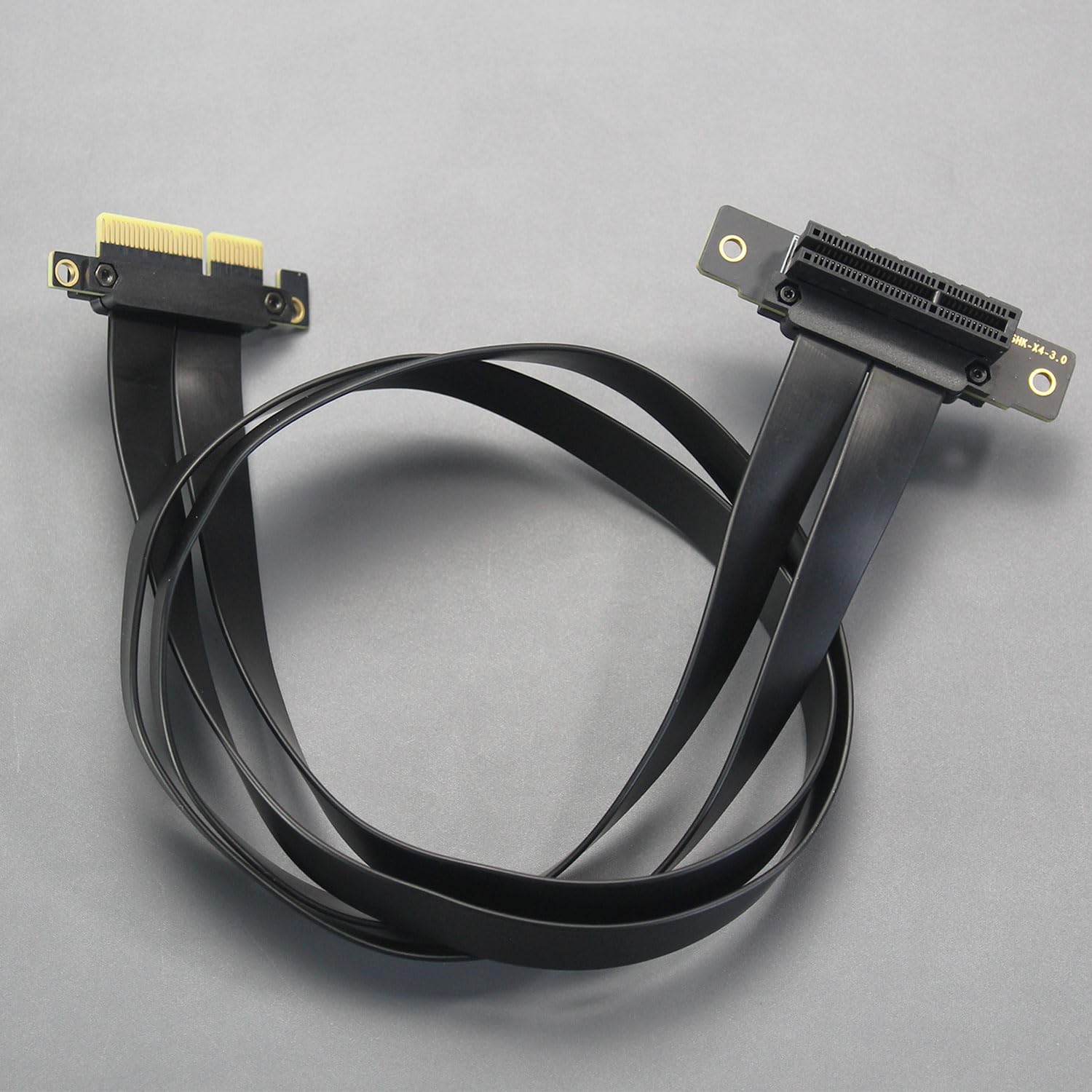 GLOTRENDS 600mm PCIe 3.0 X4 Riser Cable pour M.2, WiFi, Firewire, USB, cartes son, etc.