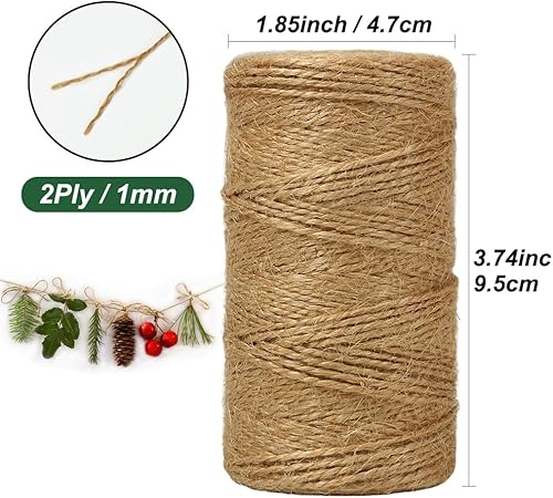 Miniatura 3 de Shintop - Cuerda de yute natural de 100 metros materiales de embalaje industrial resistente cuerda de yute natural para artes y manualidades y