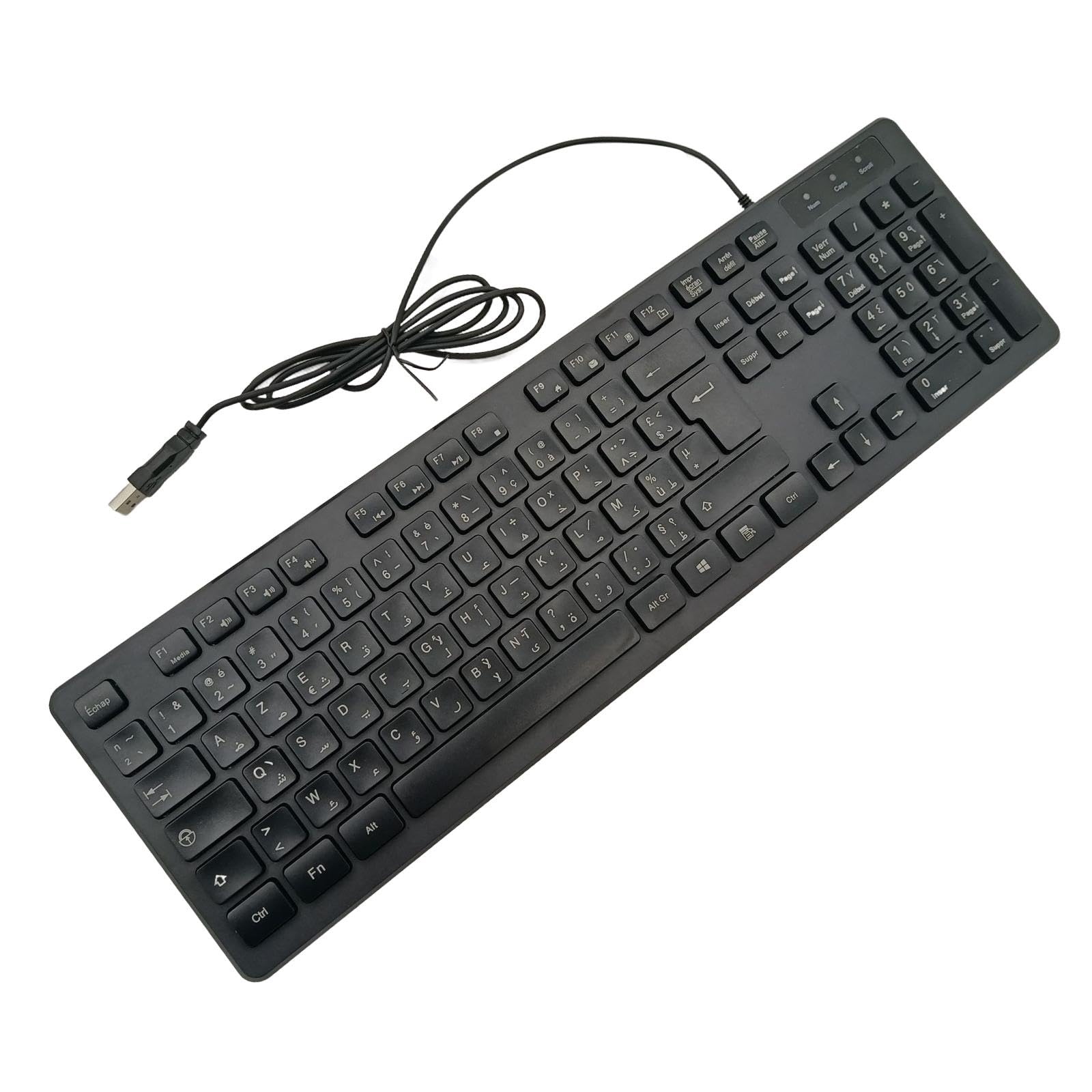 Enakshi Wired Keyboard French Layout Mute French Keyboard for PC Computer Convenient Black|Computers/Tablets & Networking|Keyboards, Mice & Pointers|Keyboards & Keypads|1 Wired Keyboard-picture-21