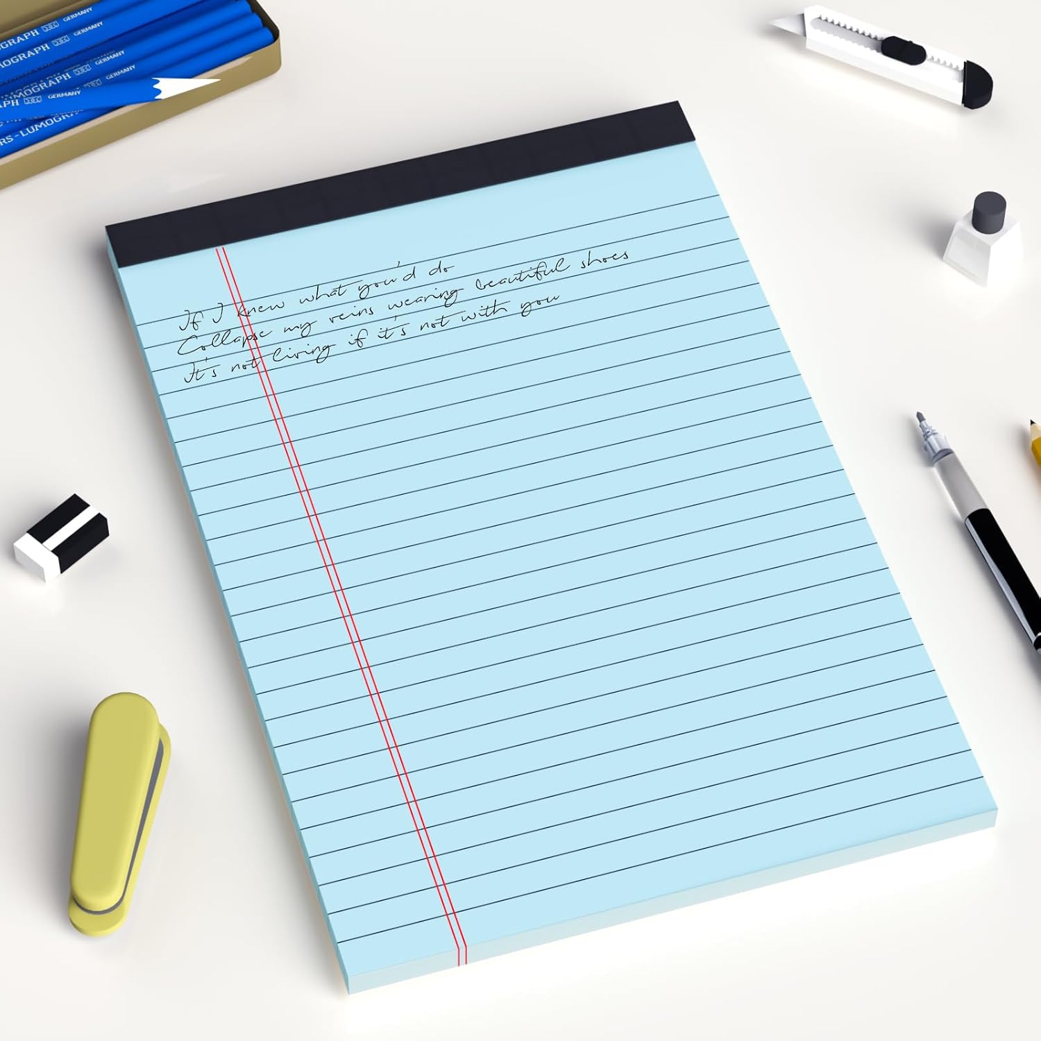 5pcs Colored Note Pads 5x8 College Ruled Small Legal Pads Paper Notepads 5 Pack Study Back Writing Pads 5 x 8 Paper Pads Perforated Narrow Ruled Pads of Paper Assorted Color image 7 of 7 B0DBLKGNZ7