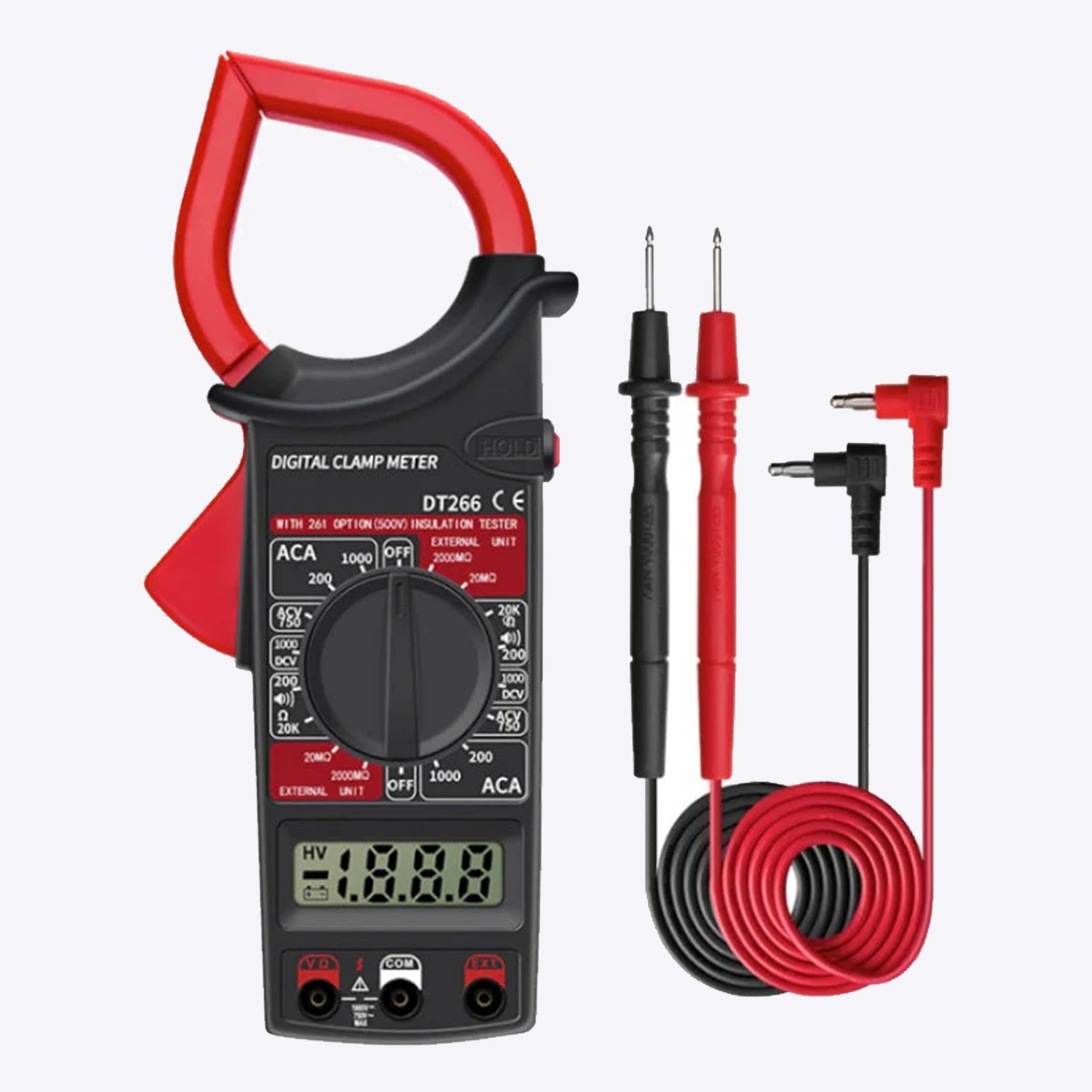 Hillgrove HGCM1408M1 Digital Volt Clamp Meter Multimeter AC DC Auto Range Continuity Digital Tester Kit Meter-image-44