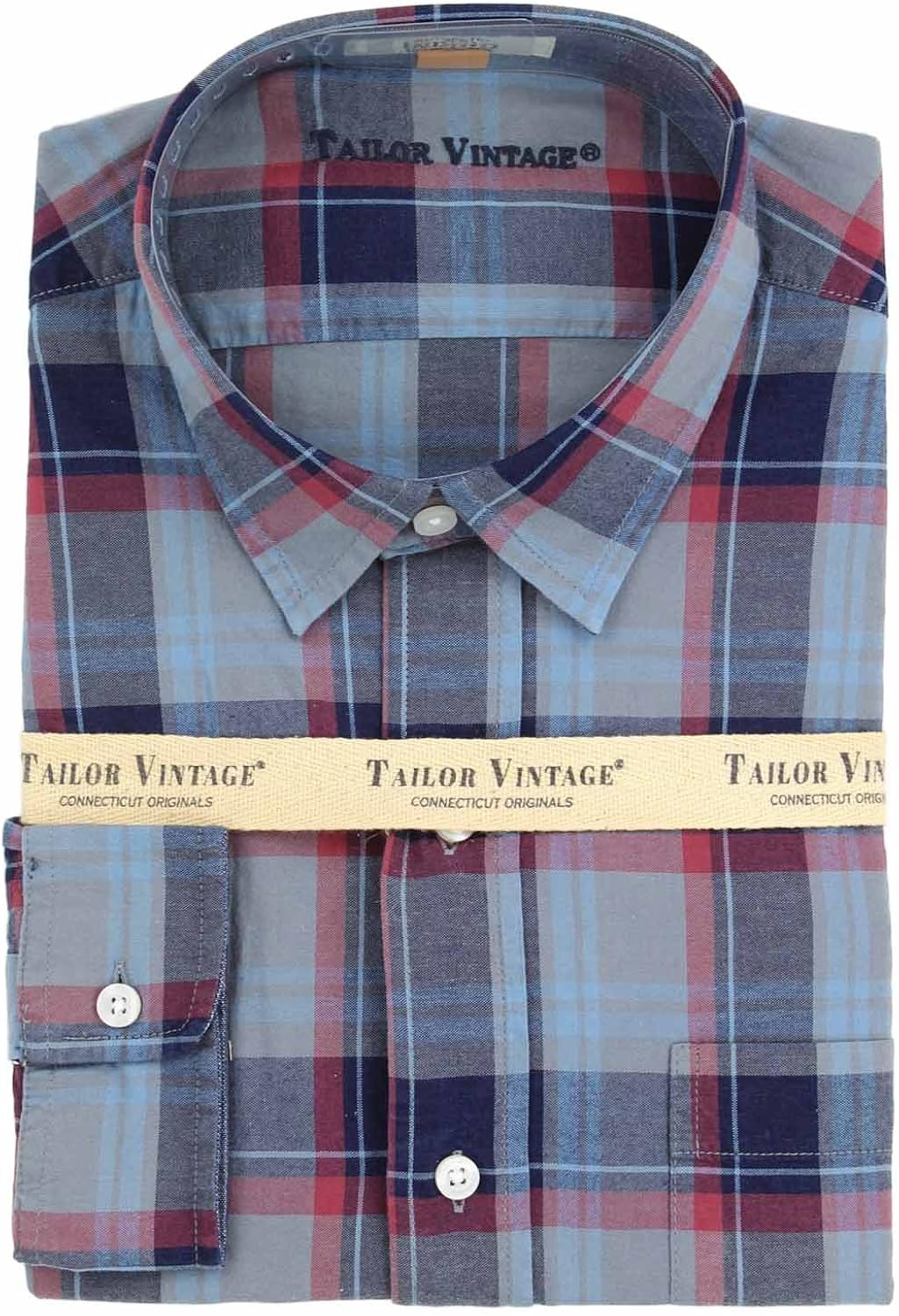 Tailor Vintage Men's Long Sleeve Button 