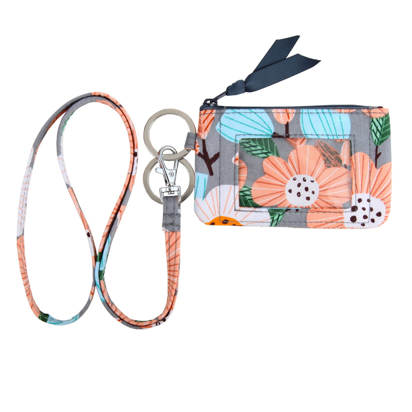 Lanyard Wallet for Women Zip id case with Lanyard id Holder (18)