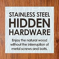 Vista 7 de AquaTeak El soporte de baño cuadrado de teca de tres niveles original Sula