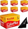 Kodak Colorplus 200 35mm Film Bundle, 6 Rolls 36 Exposures Each, for 35mm Camera Includes Balveli Premium Microfiber Cloth-Kodak Film 6 Roll Bundle