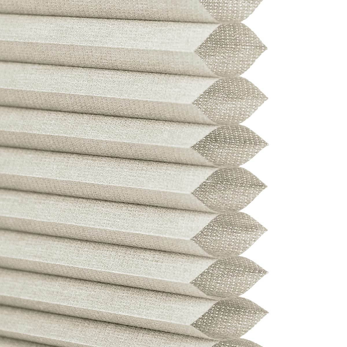 Cordless Cellular Honeycomb Shade, 21 to 72 Wide x 24 to 72 High, Greige, Light Filtering