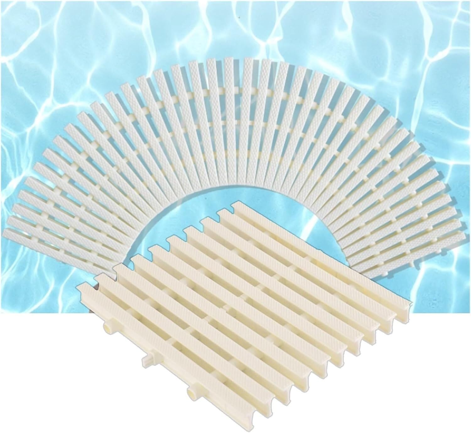 Generico Griglia di Scarico in plastica per Piscina, griglia di drenaggio per Piscina - Filtro Resistente per Bordo Piscina per Un Flusso d'Acqua efficiente e per prevenire l'accumulo di detriti, PIS