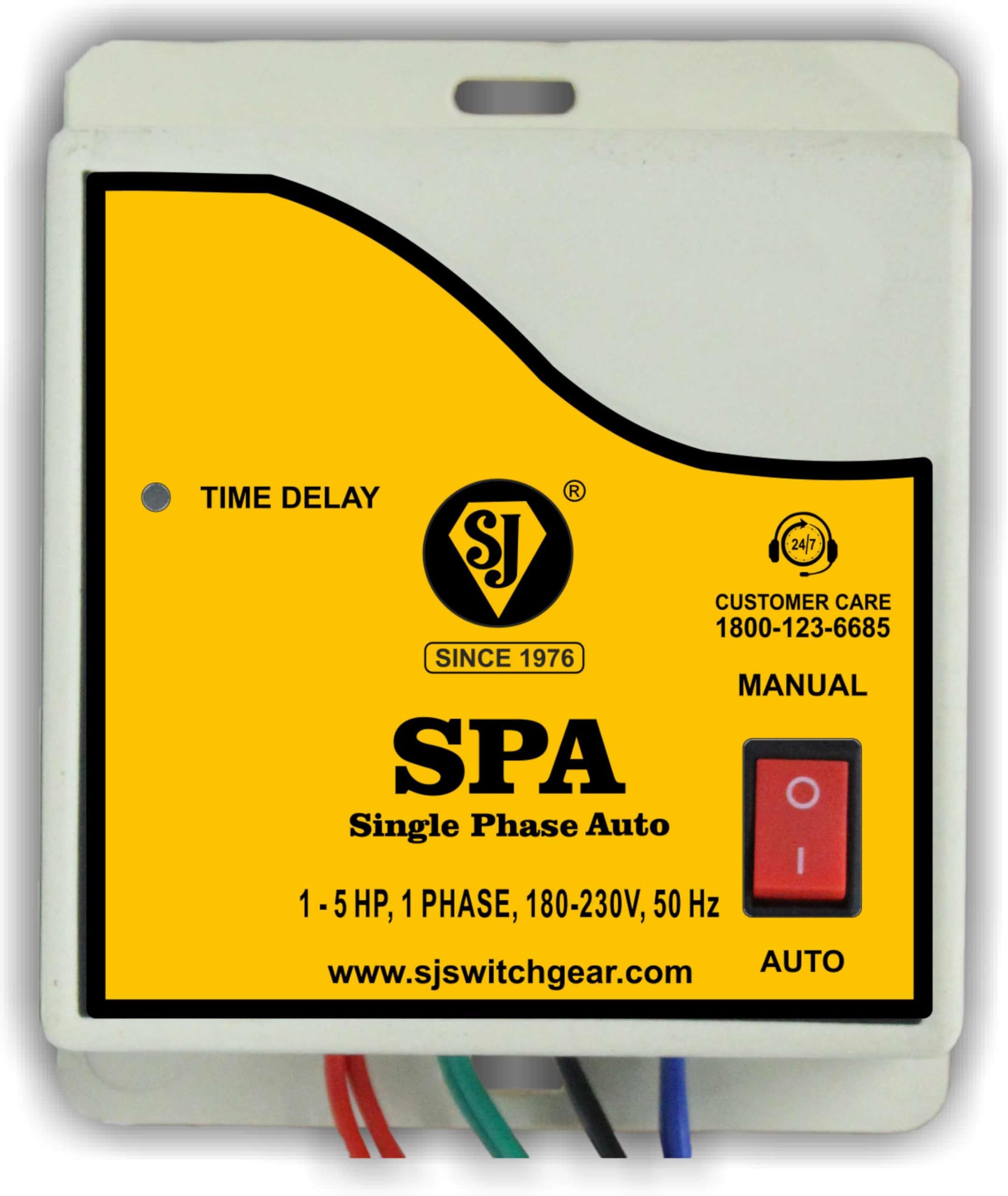 Single Phase Auto Starter Unit | S.J. SPA Model 1โ5 HP | Control Panel | Motor Auto starter | Motor starter