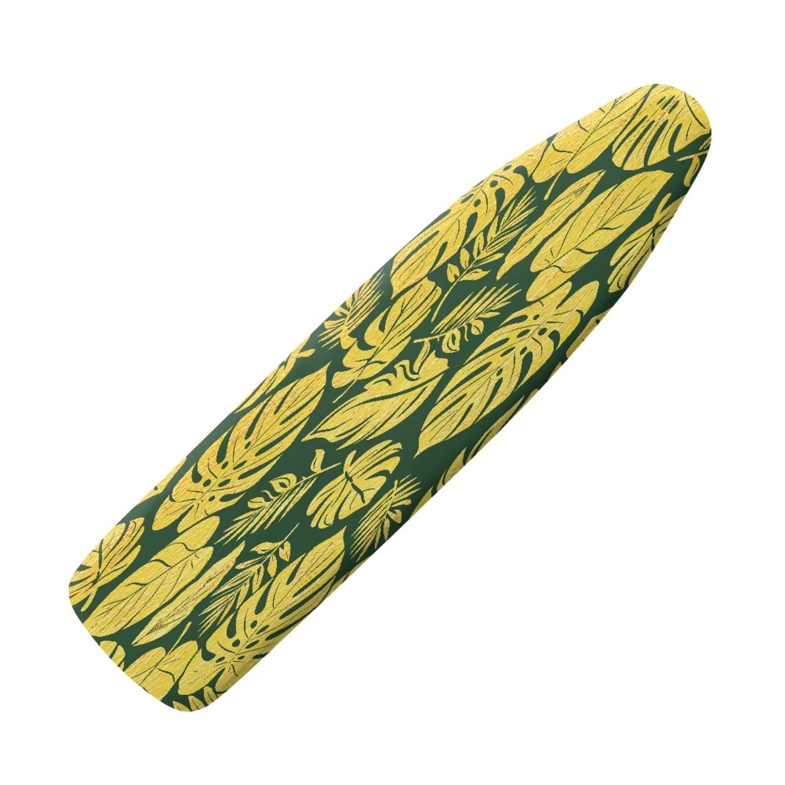 Ironing Board Covers 135 x 45 Bright Yellow Leaves Bungee Elasticated with Padding, Resists Scorching and Easy Fit Mini & Portable Ironing Boards Cover