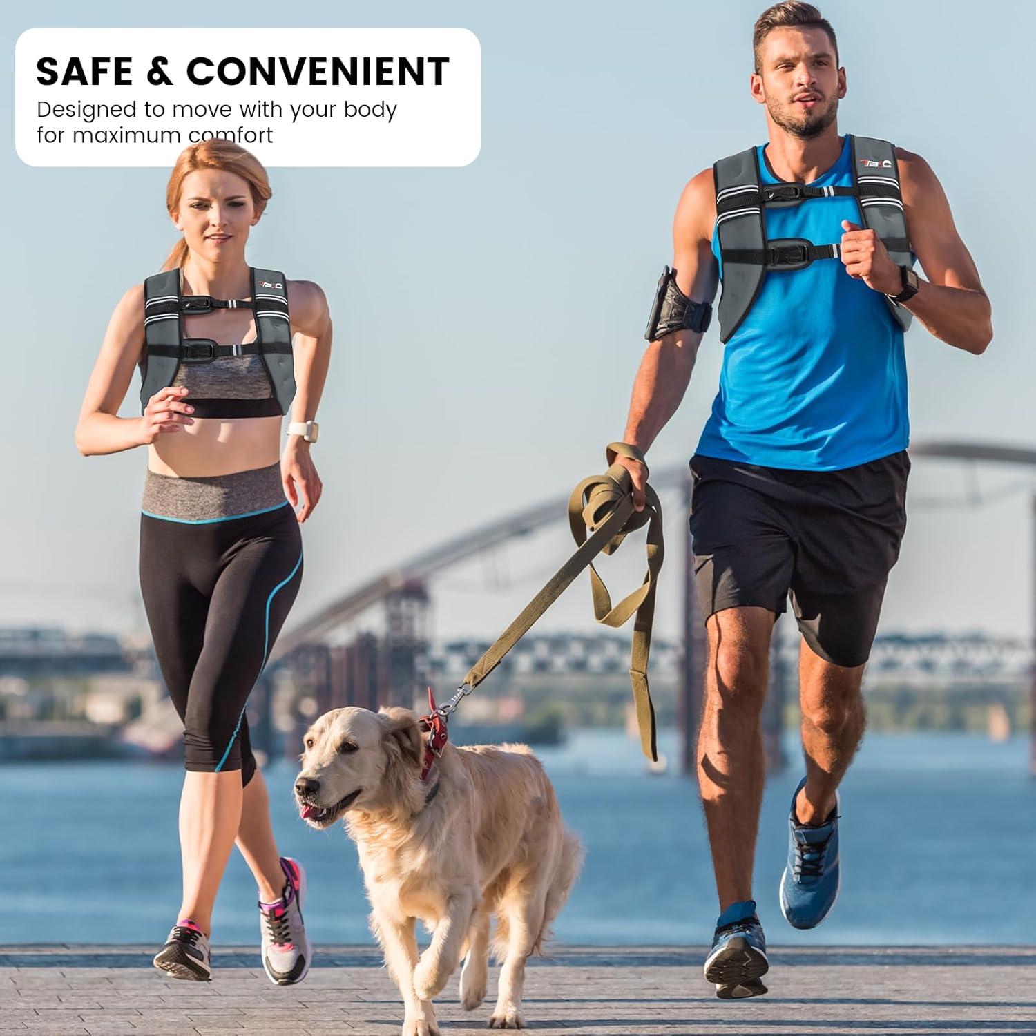 Weighted Vest Woman - 6lb/8lb/12lb/16lb/20lb/25lb/30lb Womens Weight Vest for Walking, Strength Training Weight Vests for Men, Reflective Stripe Fitness Vest for Workout Running Jogging