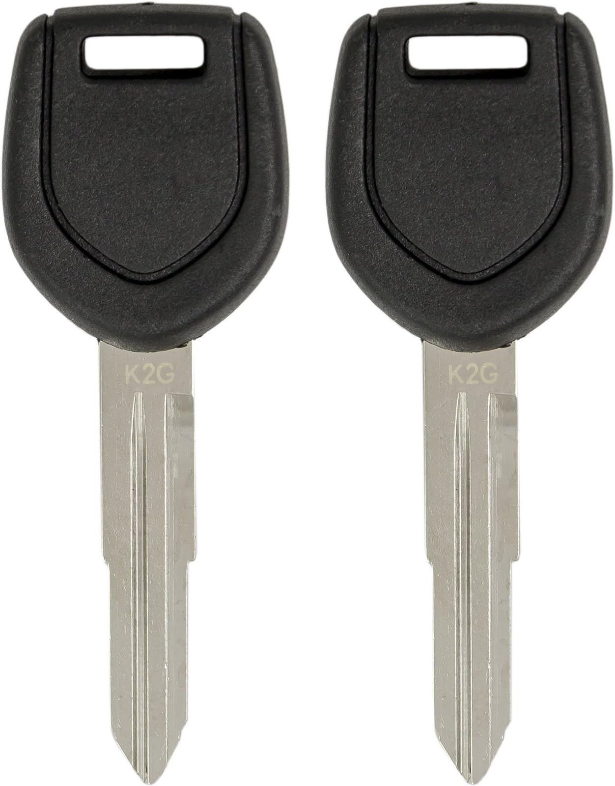 Keyless2Go Replacement for New Uncut Transponder Ignition Car Key MIT12-PT (2 Pack)