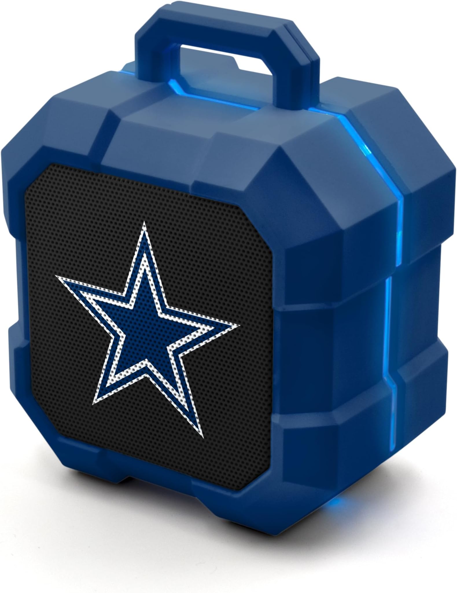 SOAR NFL Shockbox LED Wireless Bluetooth Speaker - Water Resistant IPX4, 5.0 Bluetooth with Over 5 Hours of Play Time - Small Portable Speaker - Officially Licensed NFL, Perfect Home & Outdoor Speaker