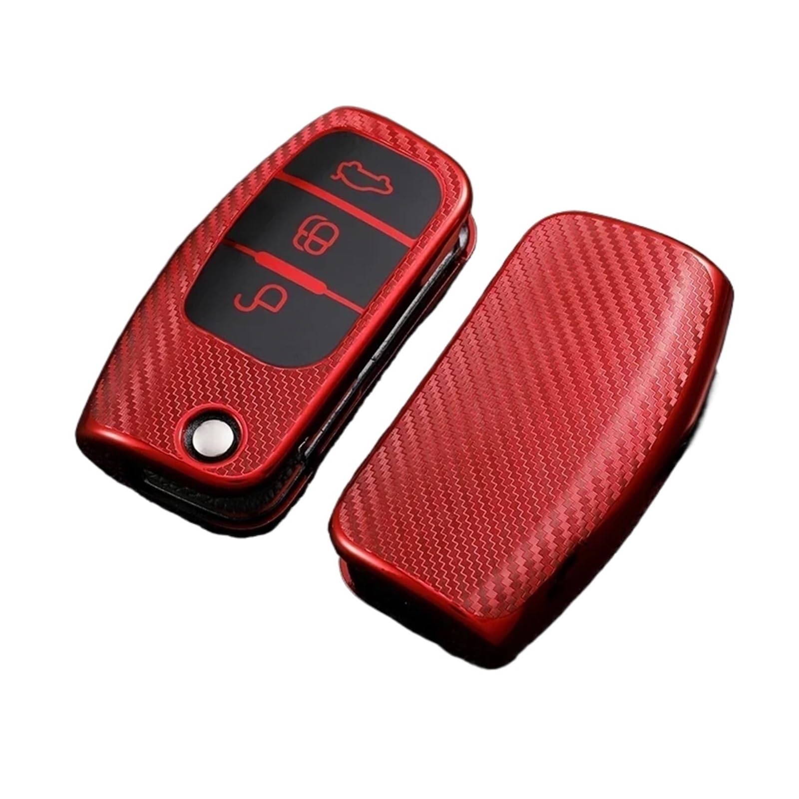Funda llave para Focus 2 MK2 Ecosport y Fiesta protector rojo para el llavero del día a día 8