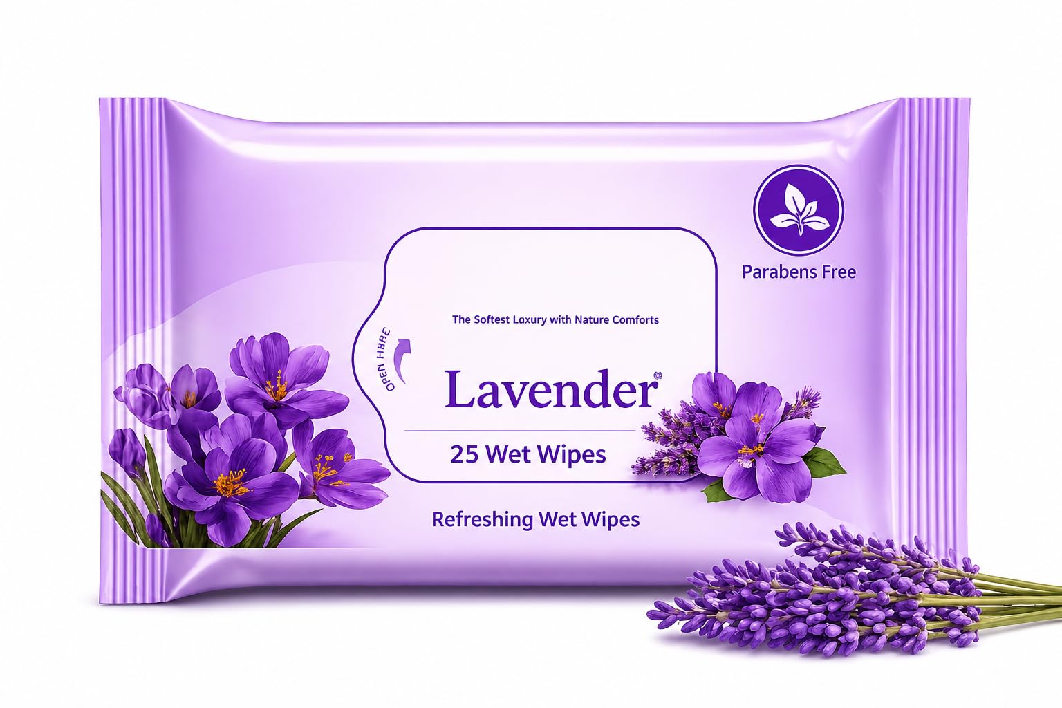 Premium Refreshing Wet Wipes Multipack – Lavender & Icy Cologne (Pack of 4, 100 Wipes Total) | Soft Fiber, Alcohol-Free, Parabens-Free Daily Freshness Wipes | Ideal for Hand & Face, Gentle & Soothing-image-12