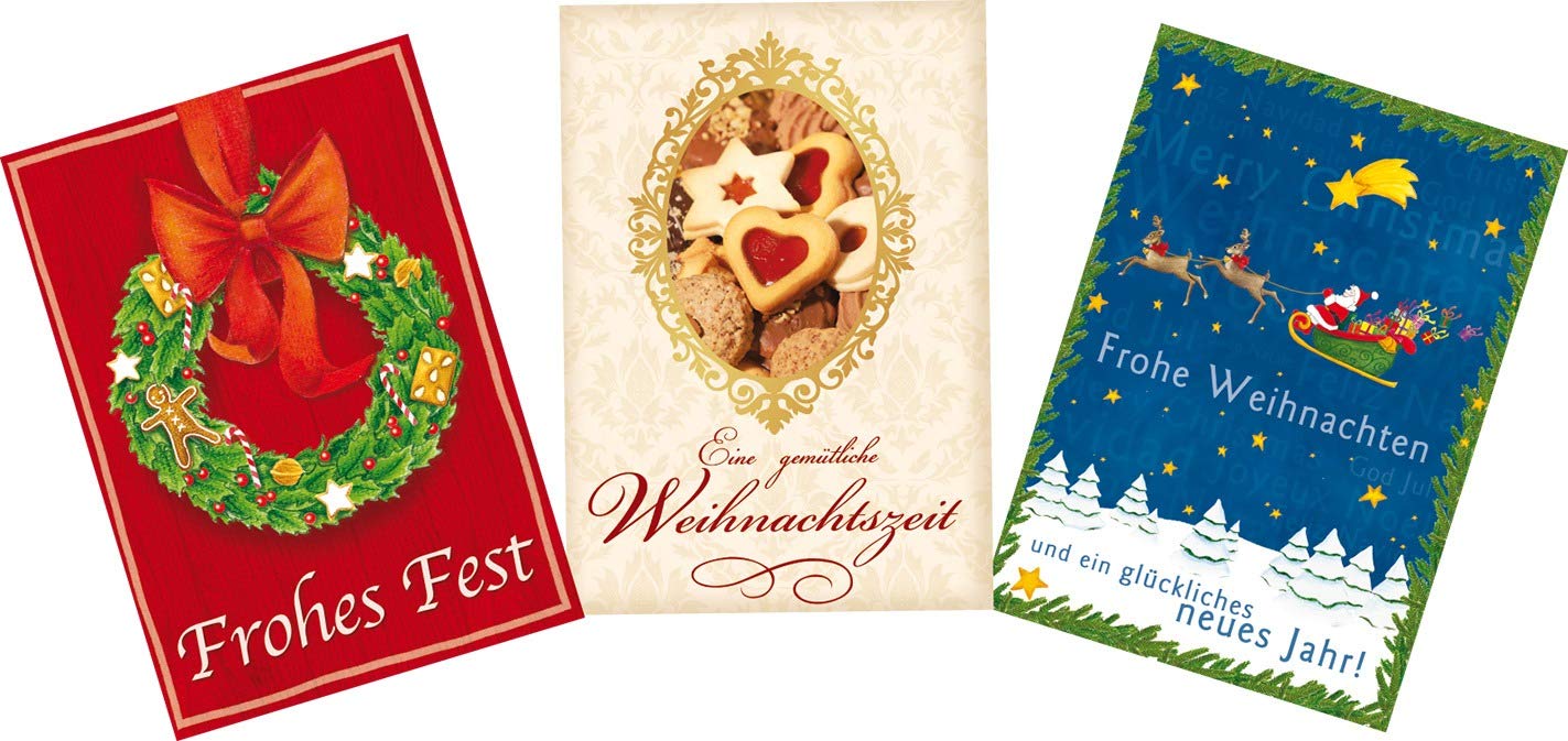 Christmas Card Pack of 3 – 3 Cards, Assorted