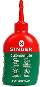 Singer Óleo Lubrificante Multiuso, Mineral Parafínico, 100ml, para Máquinas de Costura, bicicletas e diversos equipamentos e Uso Geral