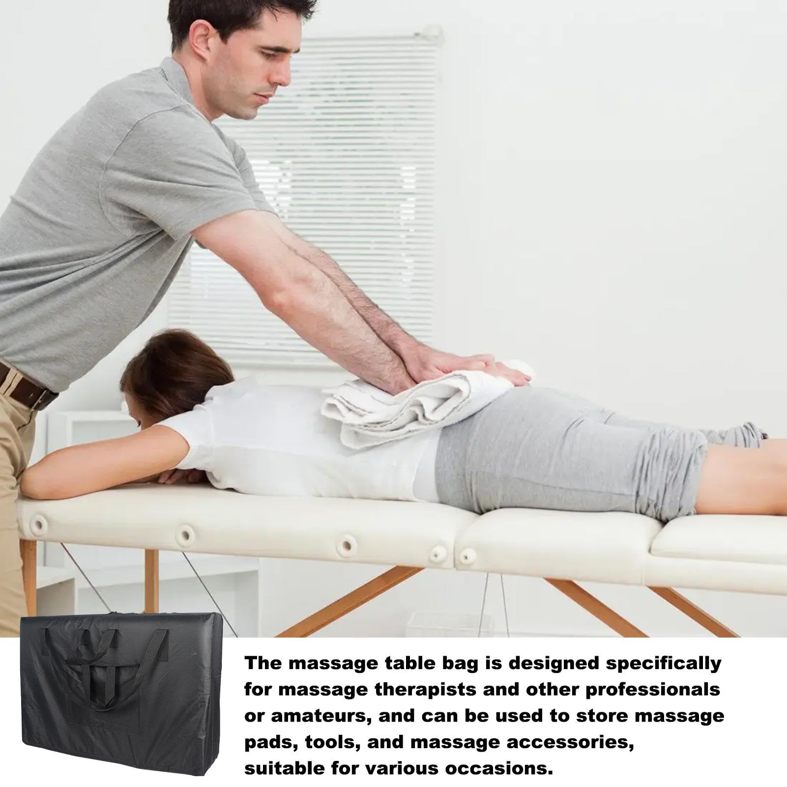 Tragetasche für Massagetisch, Transporttasche für Massagetisch aus 600D-Oxford-Gewebe, langlebige Massage-Tasche | Schutzhülle für Massagetisch mit Rollen für Massagetisch
